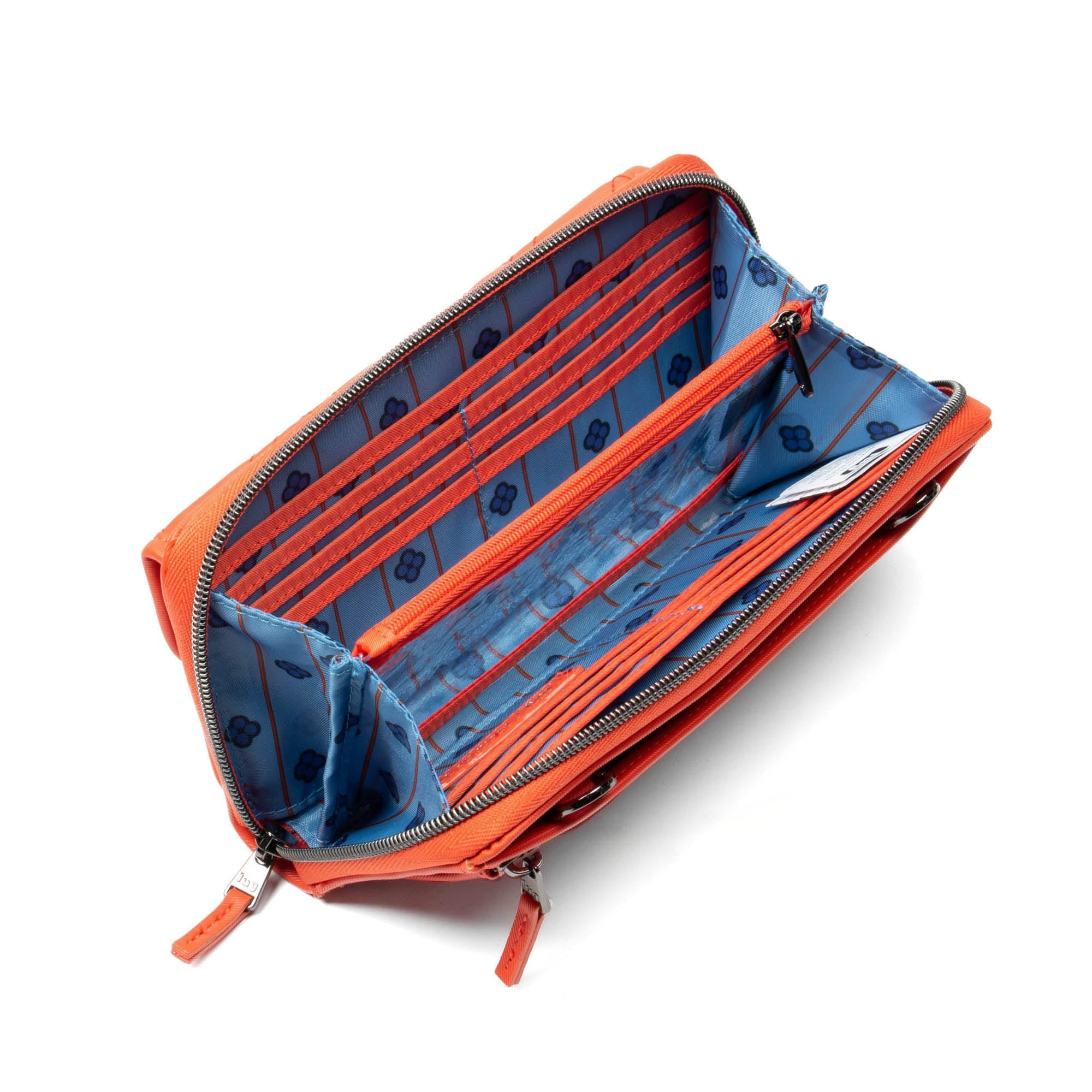 Kickflip SE Satin Luxe VL RFID Wallet - PAPAYA - KickflipSE_SatinLuxe_Papaya_06